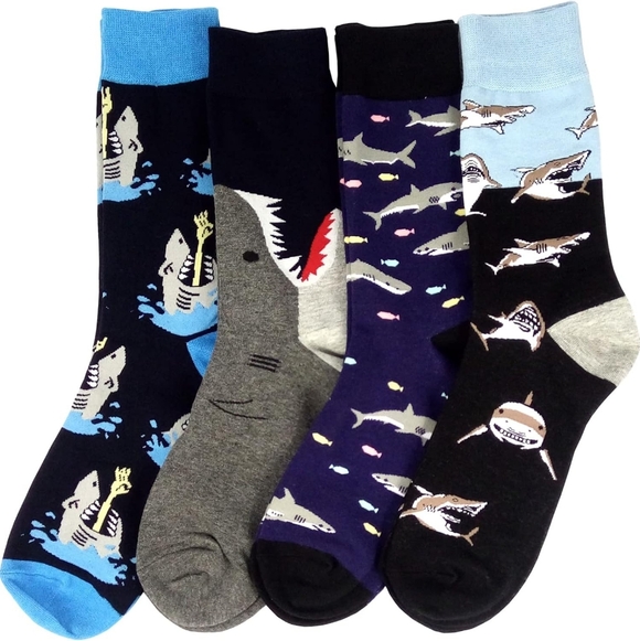 FREE! Shark Themed Socks Set OF 4 - Picture 4 of 8